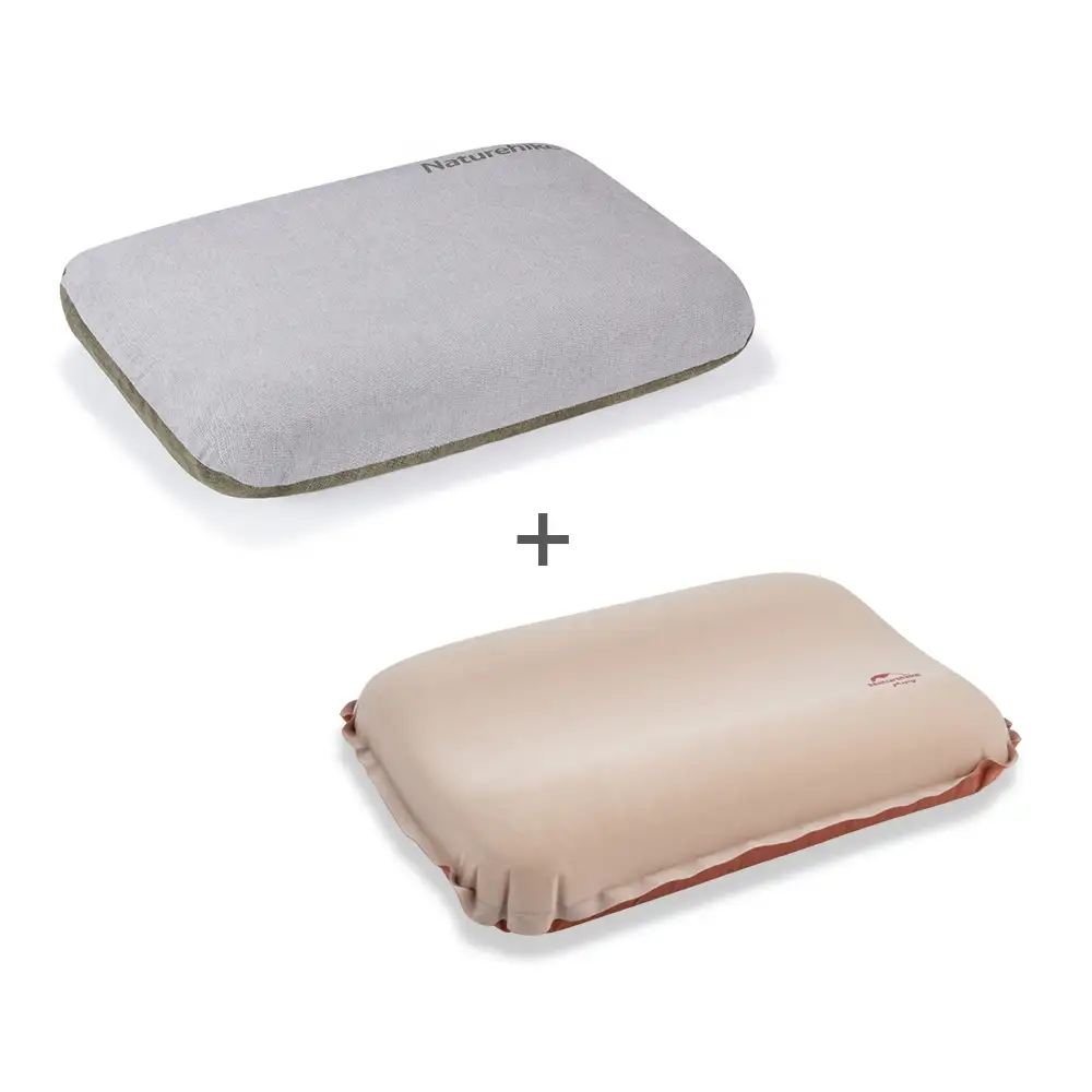 NATUREHIKE Inflatable Camp Pillow & Pillowcase