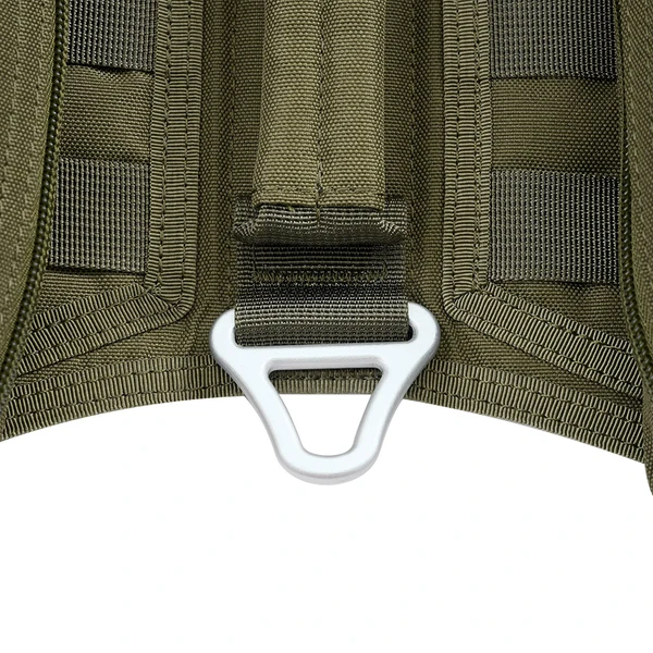 OLIFE Tactical MOLLE Dog Harness and Bungee Leash Set