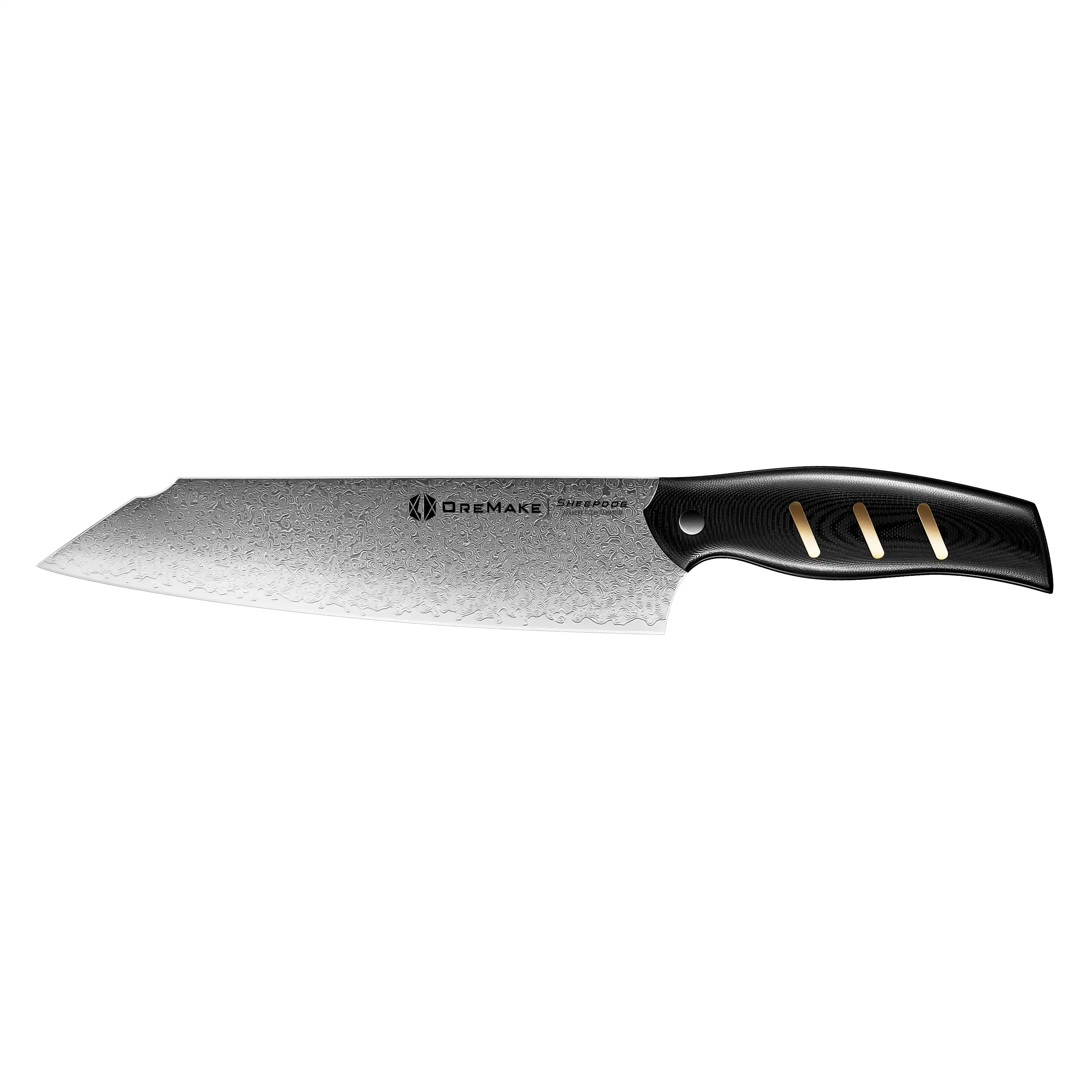 OREMAKE Sheepdog Damascus Kitchen Knife Hot Set