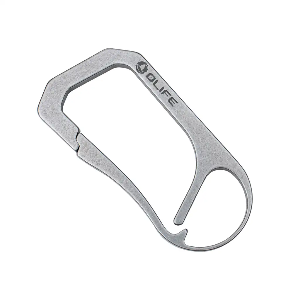 OLIFE Titanium Alloy EDC Carabiner Keychain Clip (OTiCB01)
