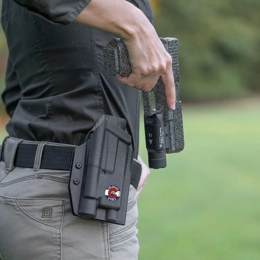 COLORADO KYDEX OWB Light Bearing Kydex Holster for Olight PL Turbo and Glock 19/23 & 17/22