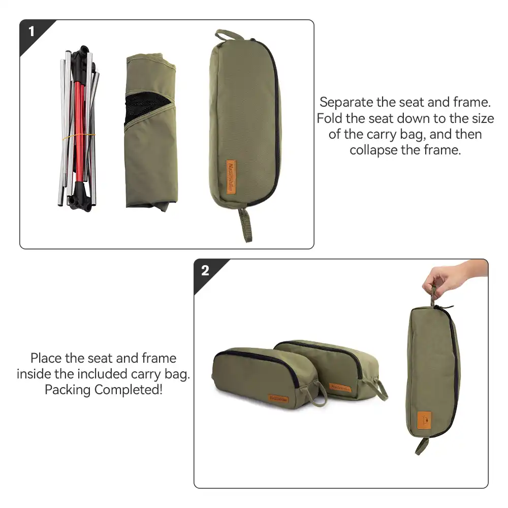 NATUREHIKE Lightweight Folding Camping Table & Chair Set