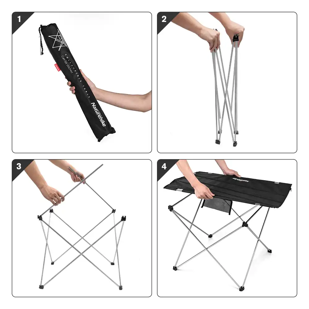 NATUREHIKE Lightweight Folding Camping Table & Chair Set