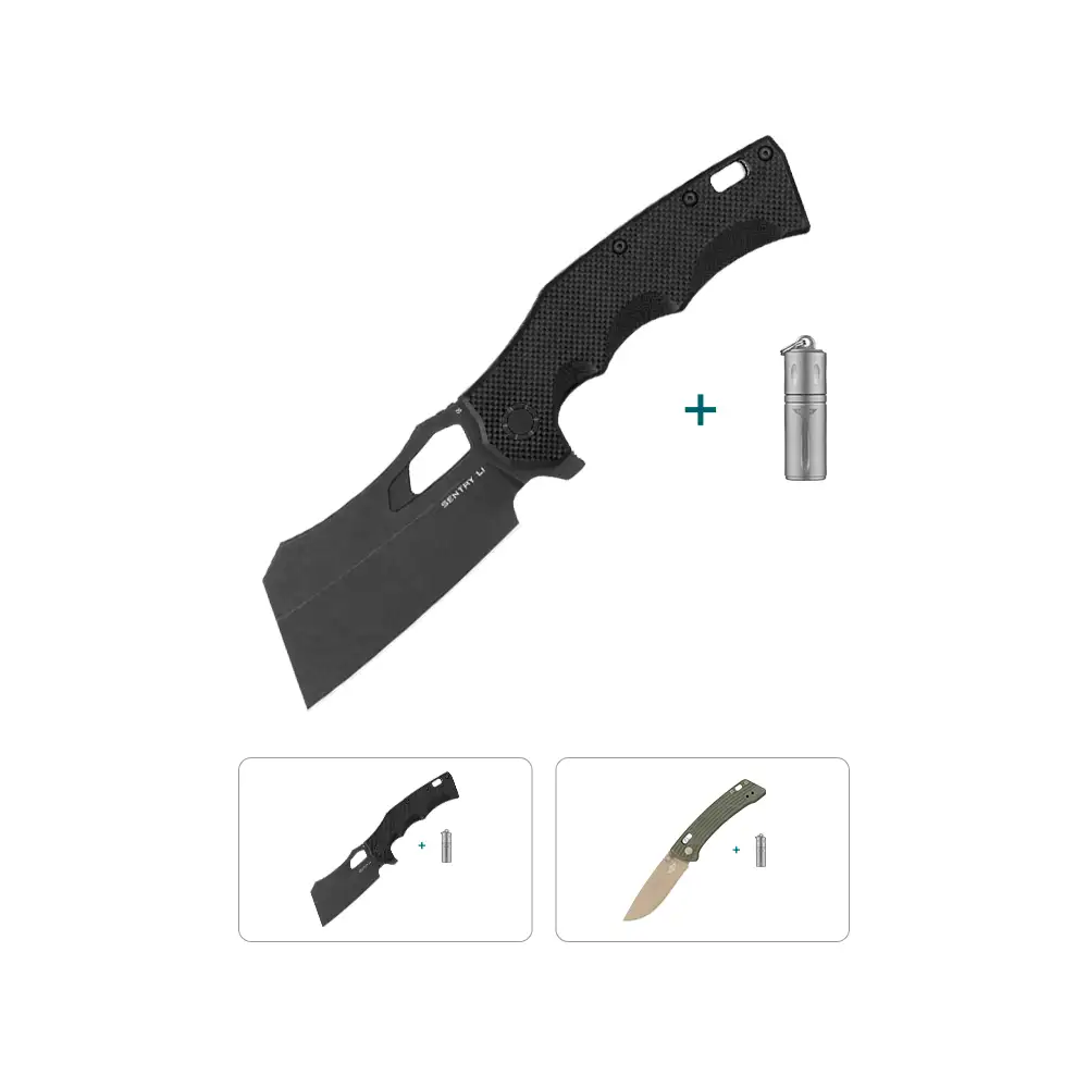 Folding Knife & Otacle H1 Ti Storage Capsule Bundle
