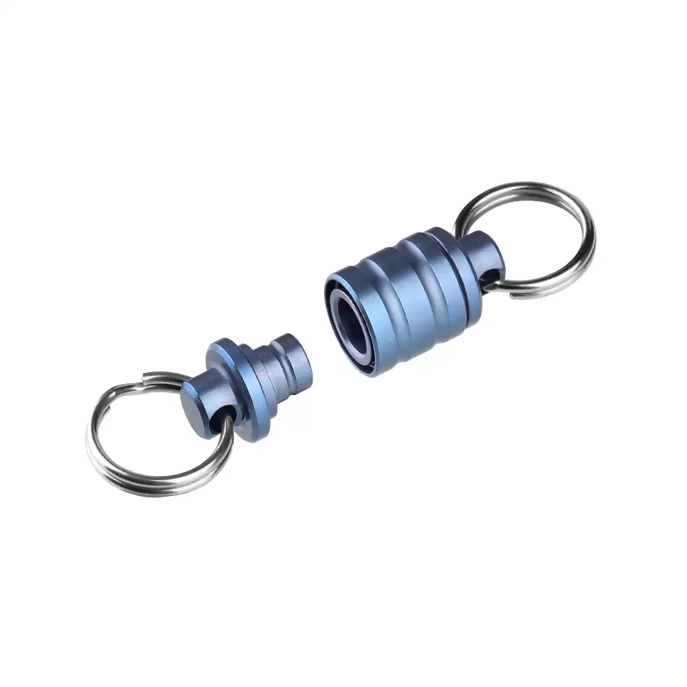OKNIFE Otacle R1 Titanium Magnetic Quick-Release Keychain - Blue