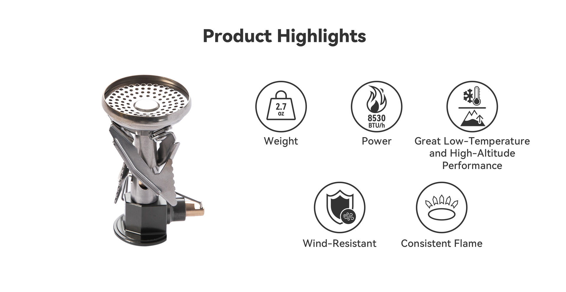 Firemaple POLARIS Camping Gas Stove with Pressure Regulator Obuy