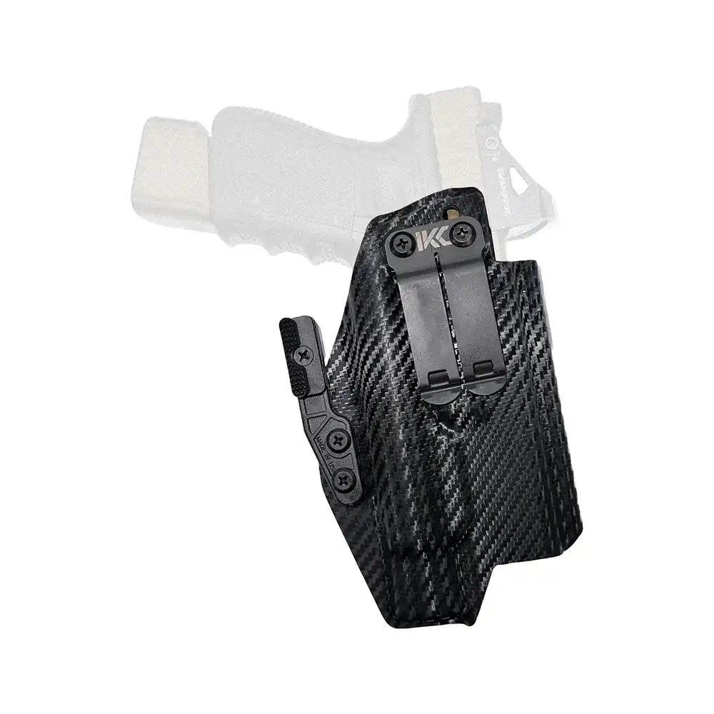 INSANE KYDEX CREATIONS IWB Light Bearing Kydex Holster for Olight PL Turbo and Glock 19/19X/45/17