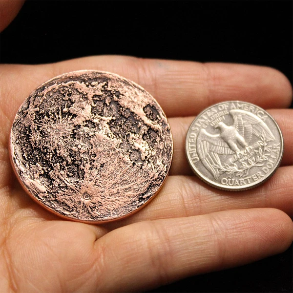 SHIRE POST MINT Copper Super Blood Moon Coin - Large 1.5 - Obuy USA