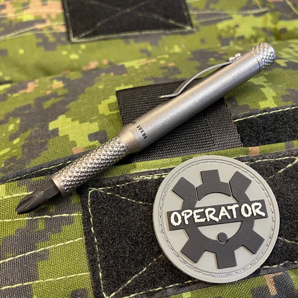 Tactical Titanium Pen Ballpoint Outdoor Pocket Keychain EDC Tool Survival  Gadget