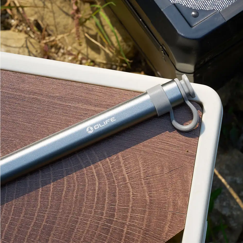 OLIFE Titanium Square Handle Chopsticks & Aluminum Carrying Case Set