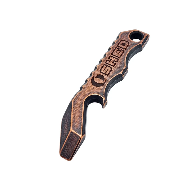 OLIGHT COPPER SHED Oshed Brass Bottle Opener with Colored Cones - Obuy USA