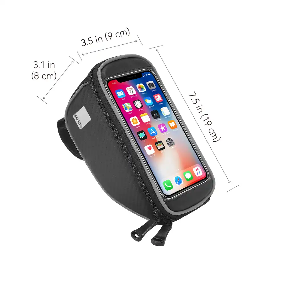 SAHOO Bike Handlebar Smartphone Bag & Saddle Bag Bundle