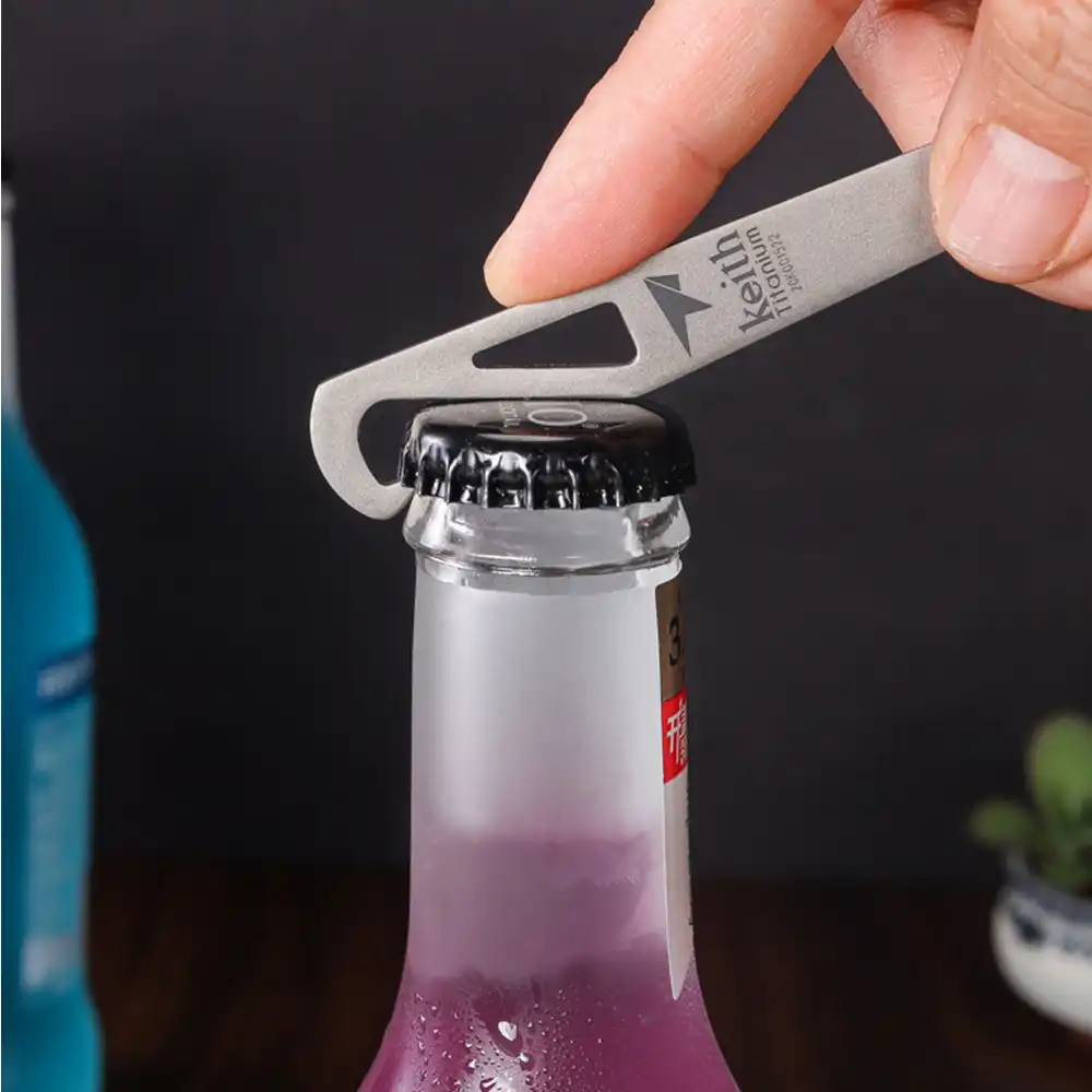 KEITH Ti5311 Ultralight Titanium Spork with Bottle Opener