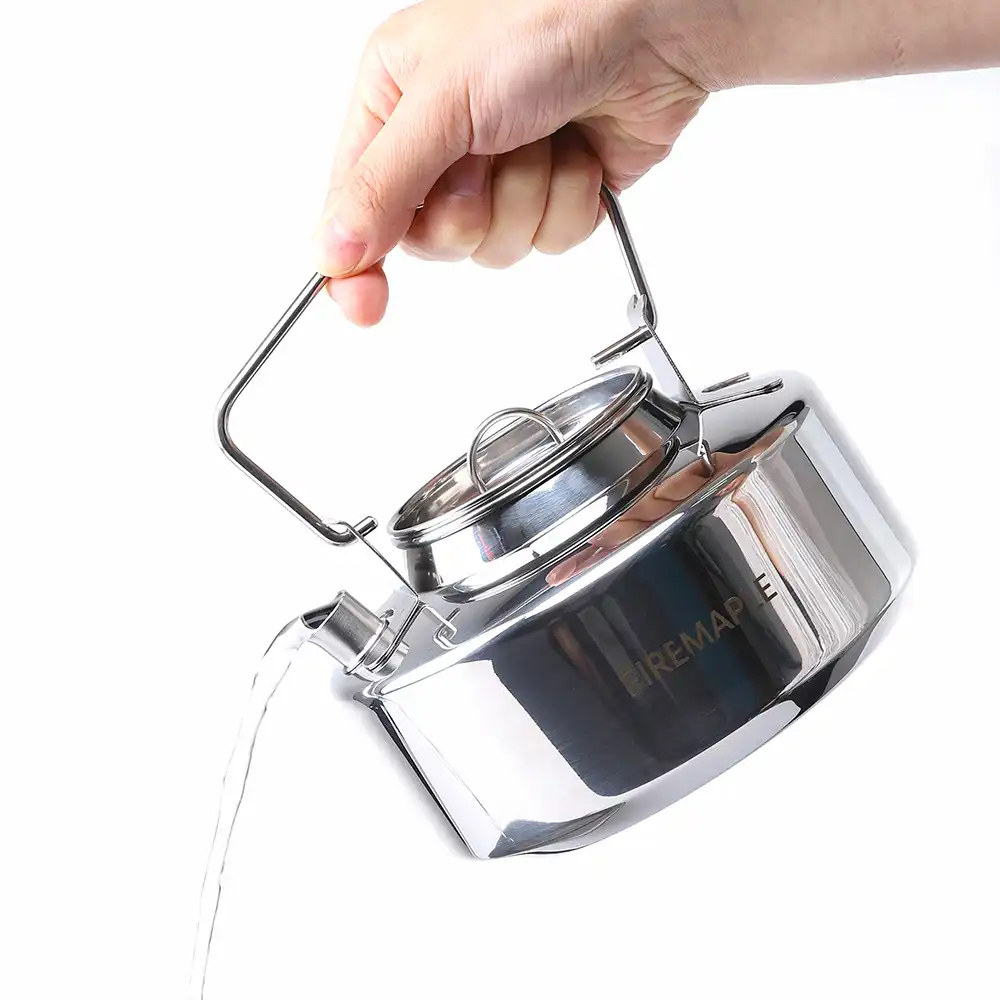 Fire-maple Camping Pot & Kettle Set with Pressure-regulator Remote Gas Stove