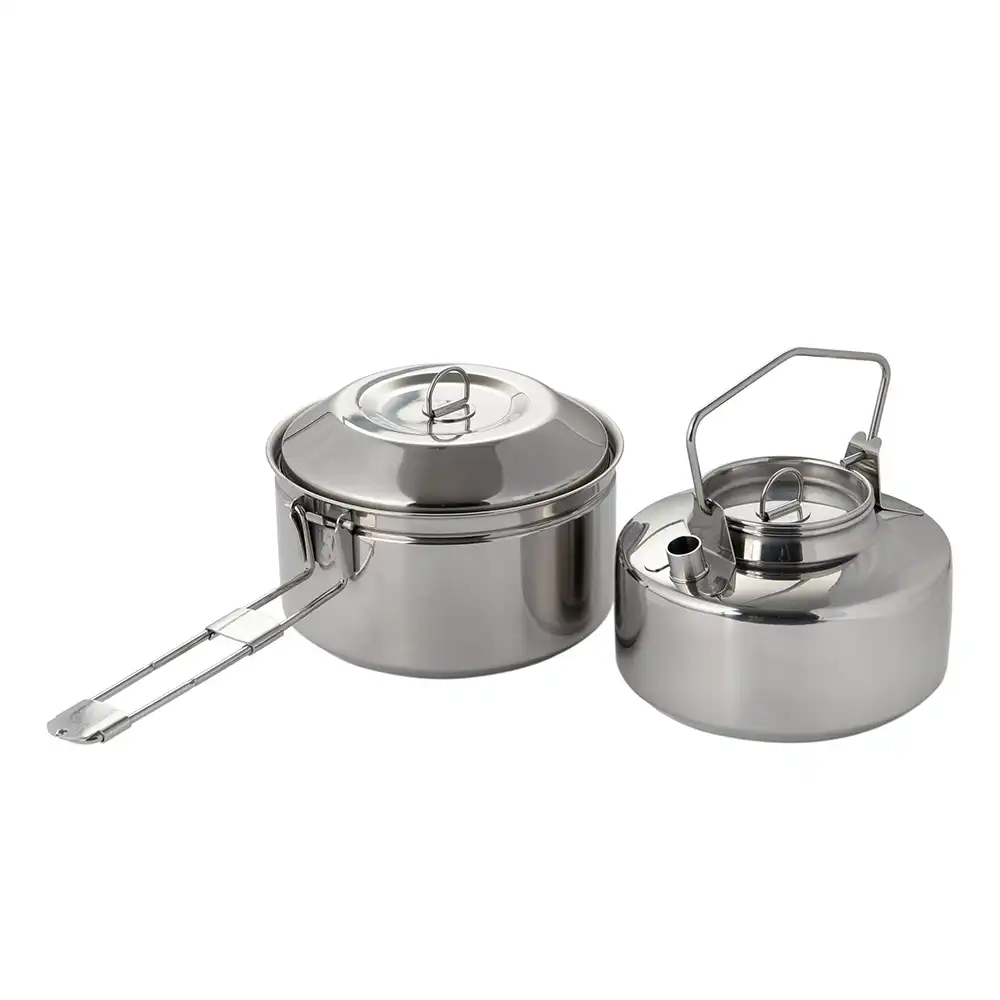 Fire-maple Camping Pot & Kettle Set with Preheat Tube Gas Stove