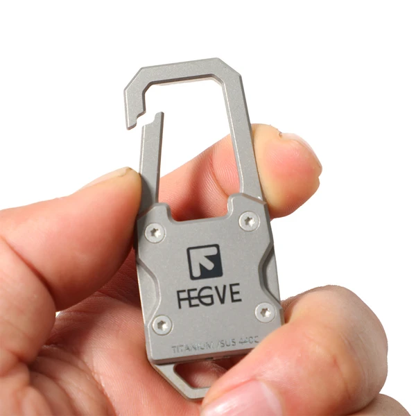 FEGVE TI067 Titanium Alloy Keychain