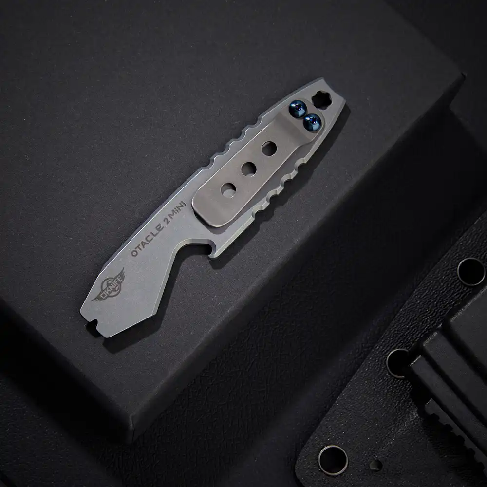OKNIFE Otacle 2 Mini EDC Titanium Pry Bar with Pocket Clip