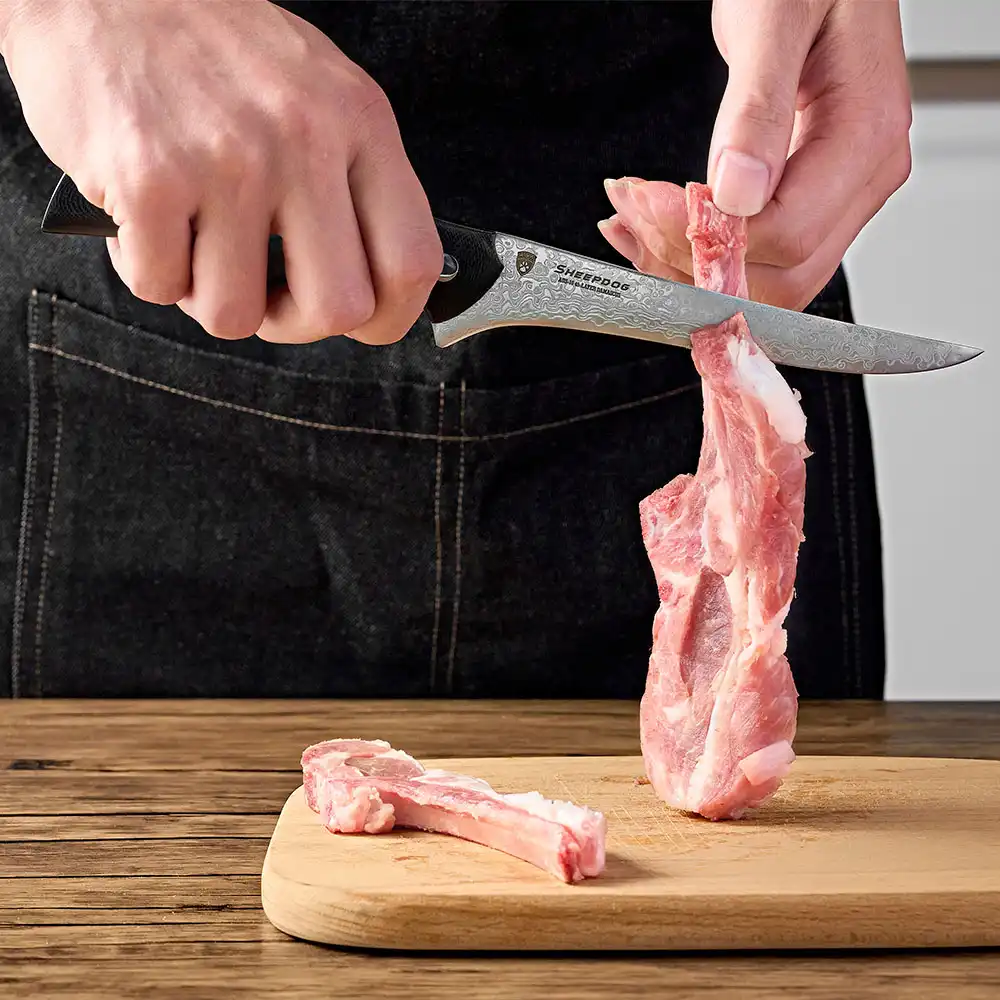 OREMAKE Sheepdog Damascus Kitchen Knife Set