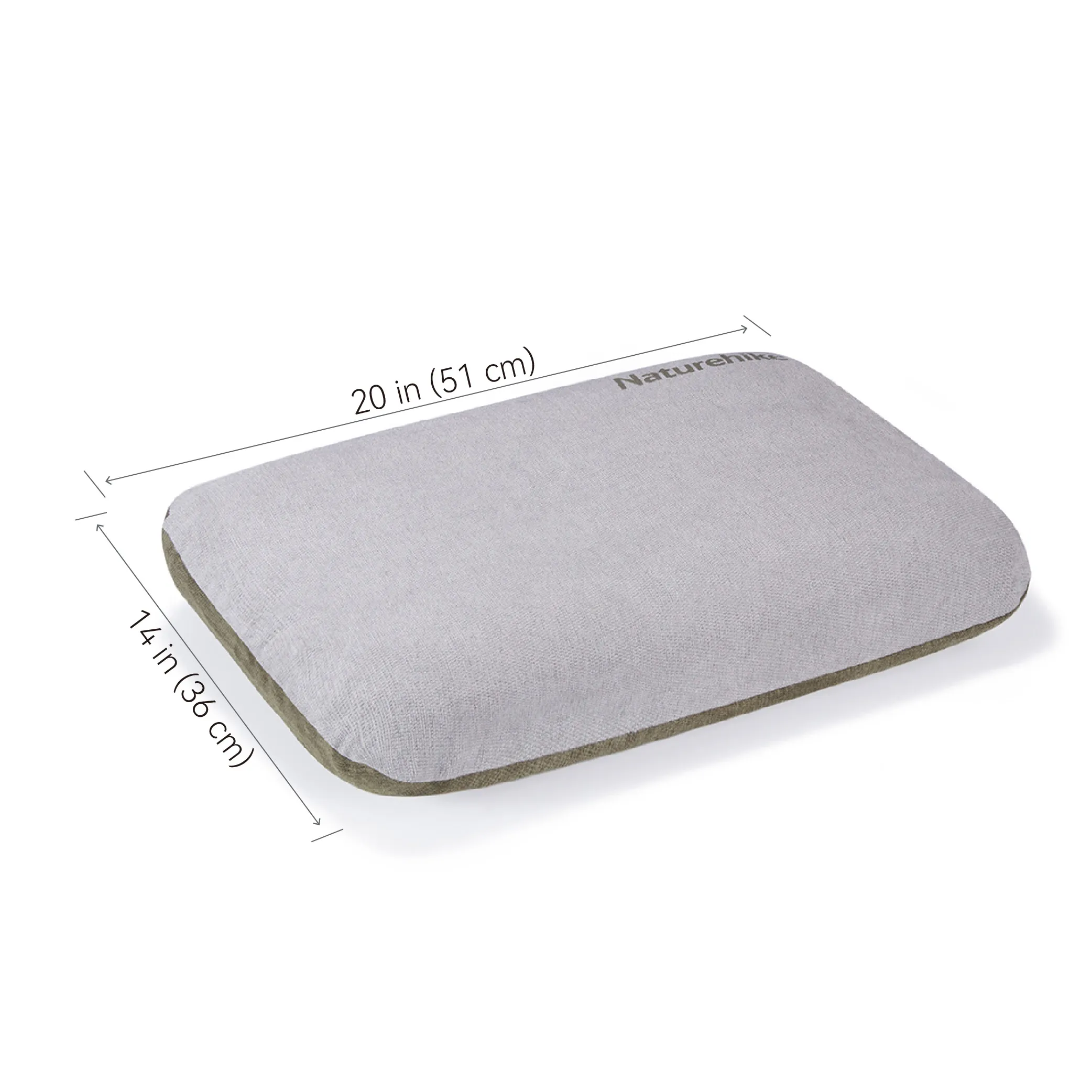 NATUREHIKE Pillowcase with Valve Eyelet (for Inflatable Camp Pillow) Grey 