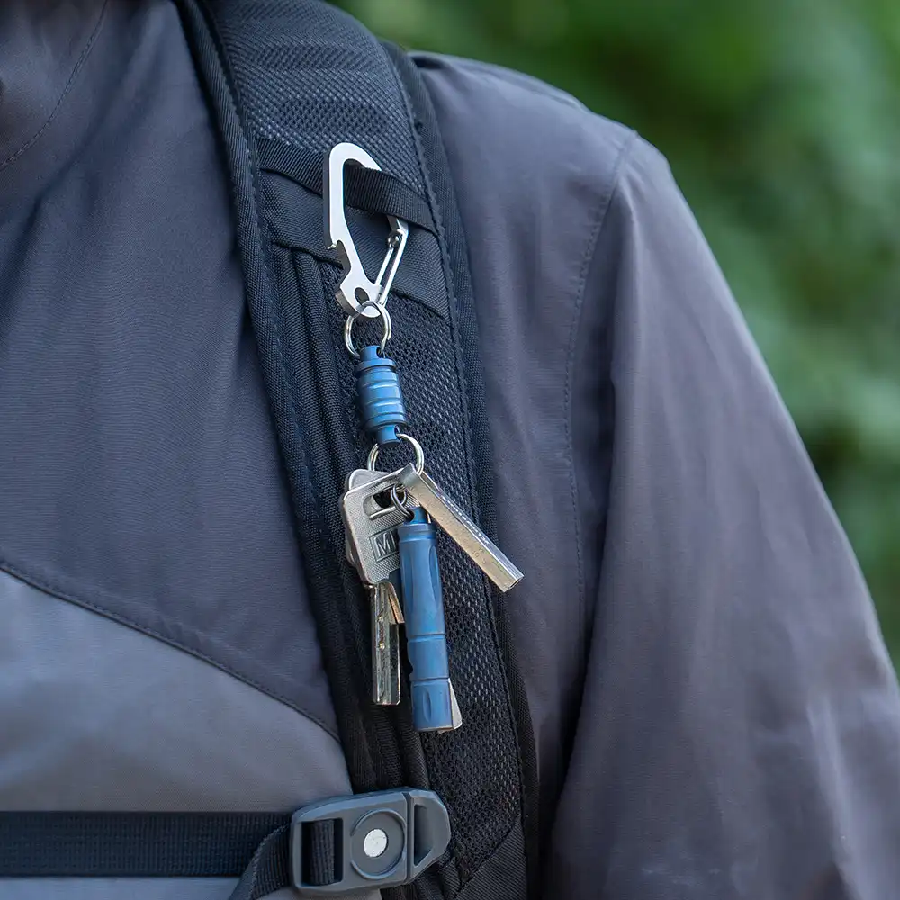 OKNIFE Otacle R1 Titanium Magnetic Quick-Release Keychain - Blue