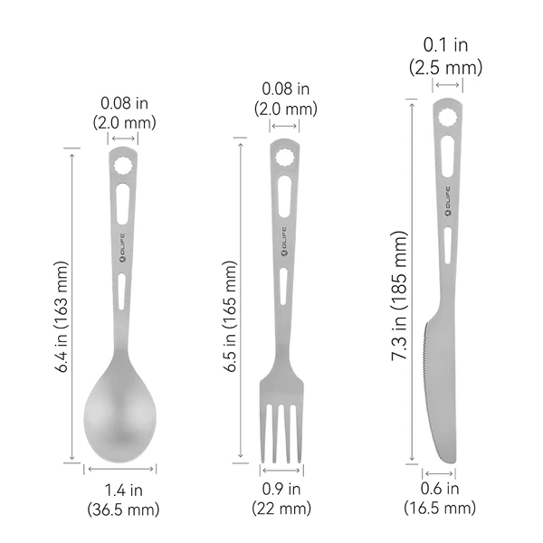 SilverAnt | 3-Piece Cutlery Set | Titanium