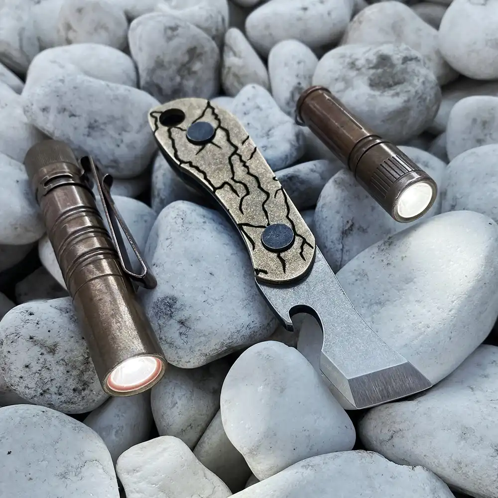 PICAROON TOOLS Jack-o-Beer EDC Pry Bar - Cracked Brass (Obuy Exclusive)
