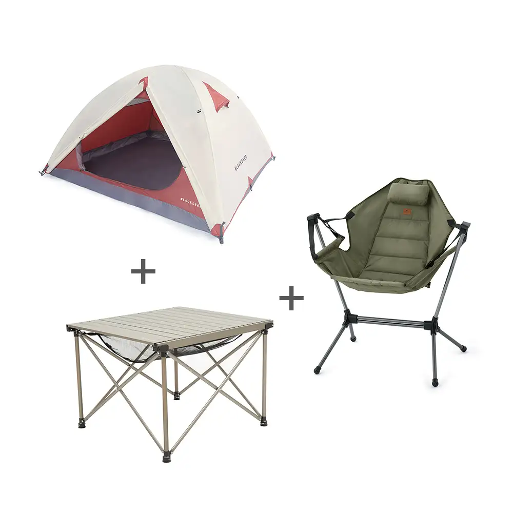 Blackdeer Tent & Table & Naturehike Chair Set
