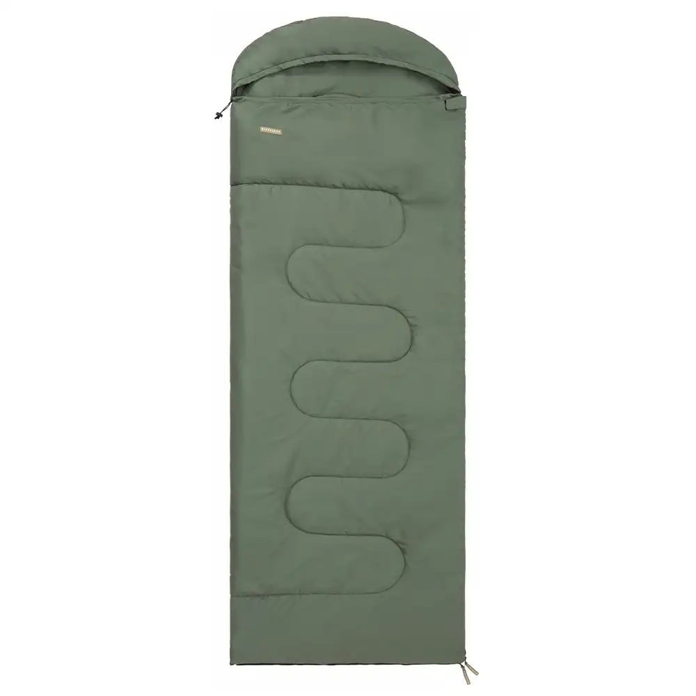 Cotton blanket sleeping bag with hood for adults BLACKDEER