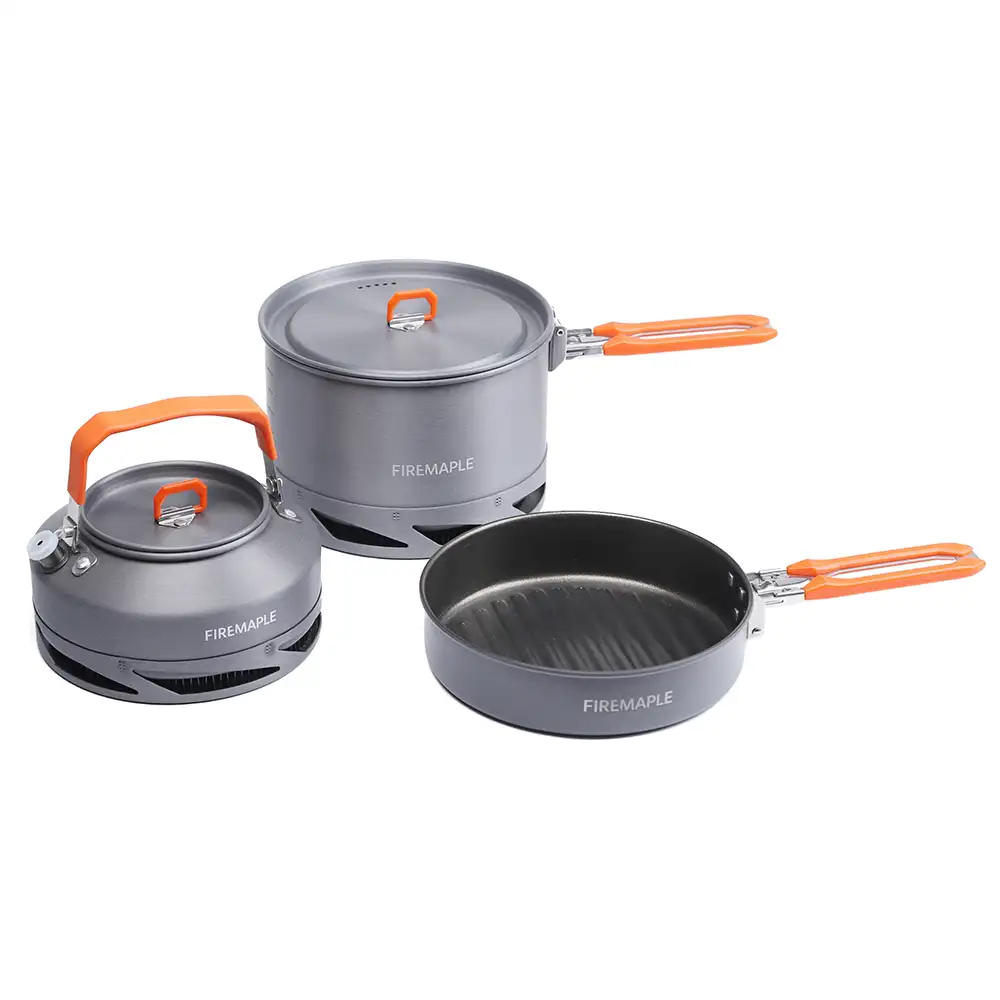 Fire-Maple Feast Heat-Exchanger Aluminum Cookware Set (3-Piece)