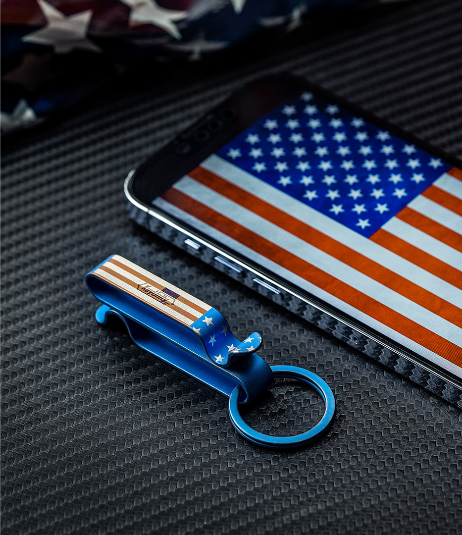 KeyUnity KM00 Titanium Alloy Quick Release Belt Clip Keychain