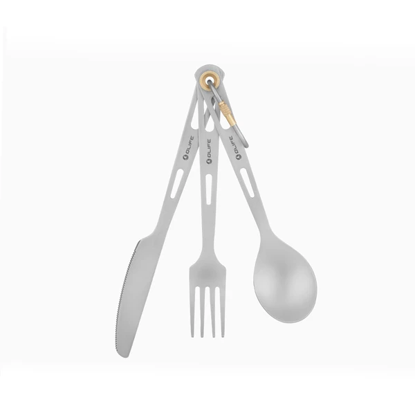 Titanium 3-Piece Cutlery Set (Knife, Fork and Spoon)