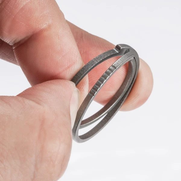 Batiyeer 6 Pack Titanium Key Ring Side Pushing Key Rings Quick Release Key  Ring