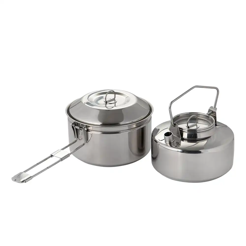 Antarcti 1 liter stainless steel camping pot with locking lid Fire-Maple
