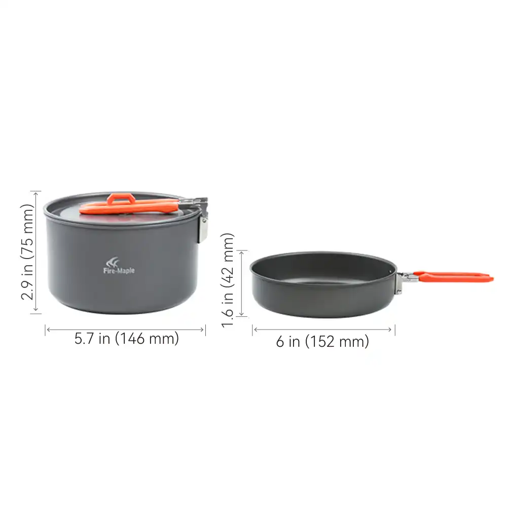 FIRE-MAPLE Feast 1 Hard-Anodized Camp Cookset