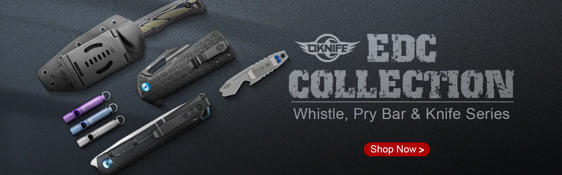 Oknife - EDC Collection: Whistle, Pry Bar & Knife Series