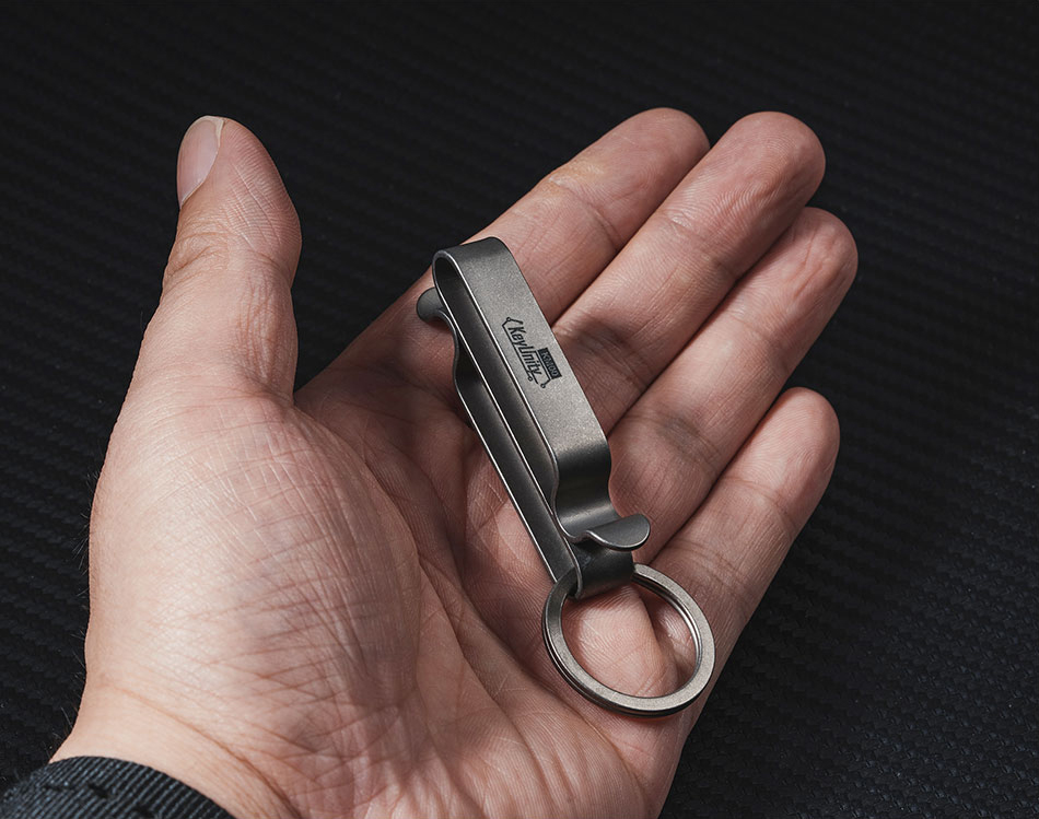 KeyUnity KM00 Titanium Alloy Quick Release Belt Clip Keychain Obuy