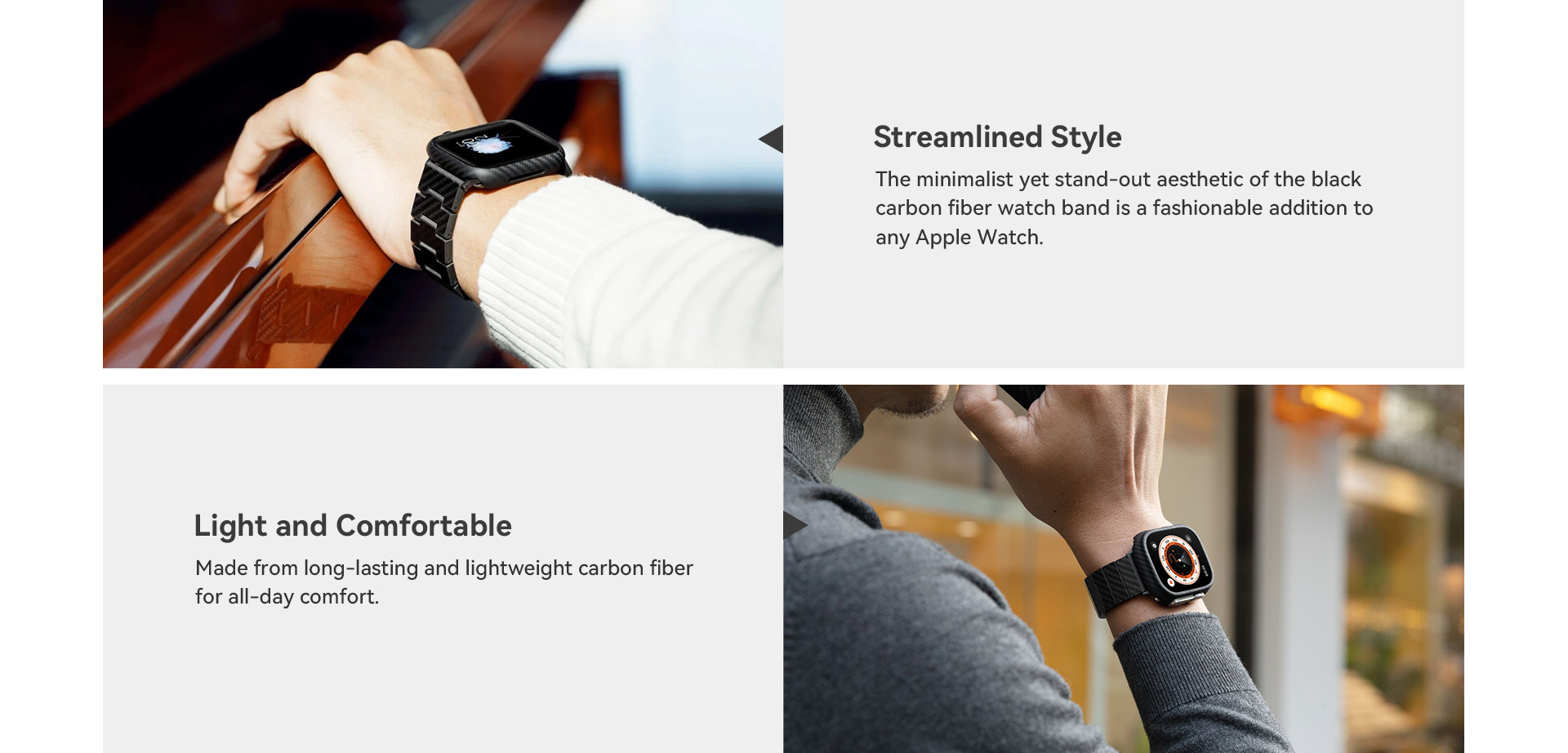 PITAKA Carbon Fiber Watch Band for Apple Watch