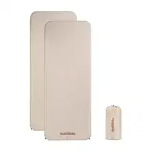 Square self inflatable sleeping pad