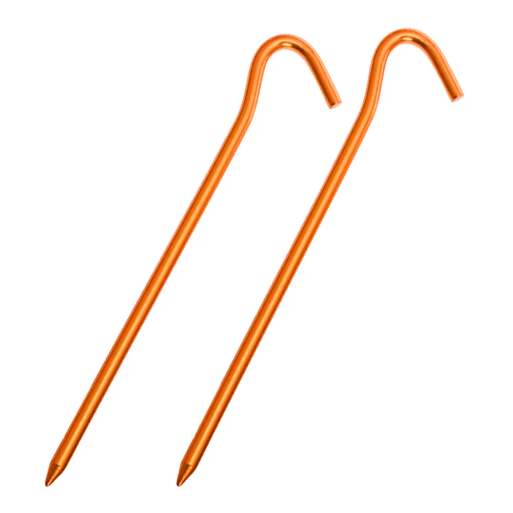 AONIJIE Aluminum Alloy Hook Tent Stakes (2 Pack)