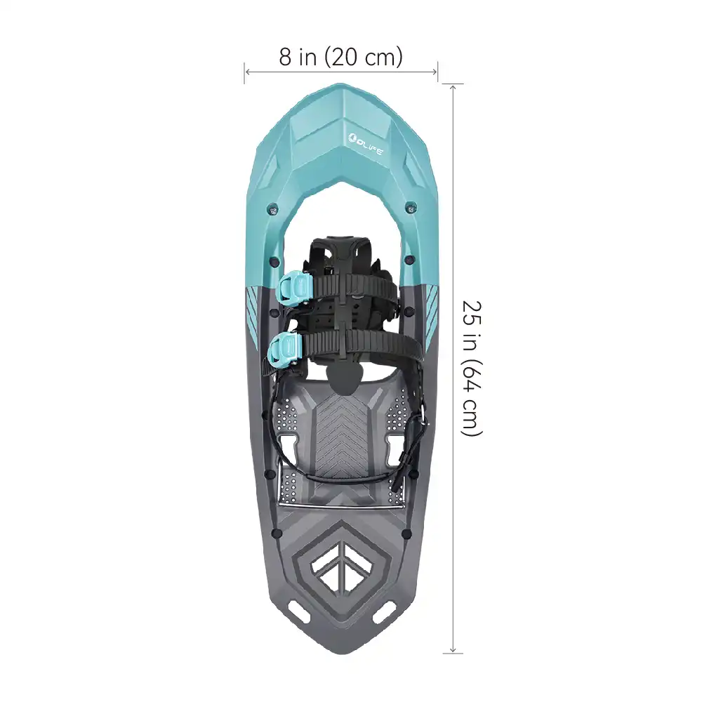 OLIFE High Traction Polymer Backcountry Snowshoes
