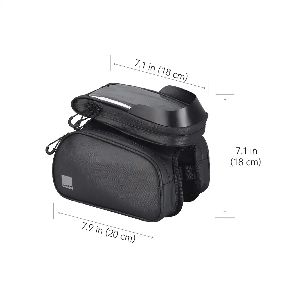 SAHOO Bike Top Tube Bag with Smartphone Pocket 122056