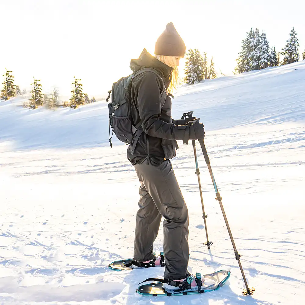 OLIFE Snowshoes & Trekking Poles Bundle