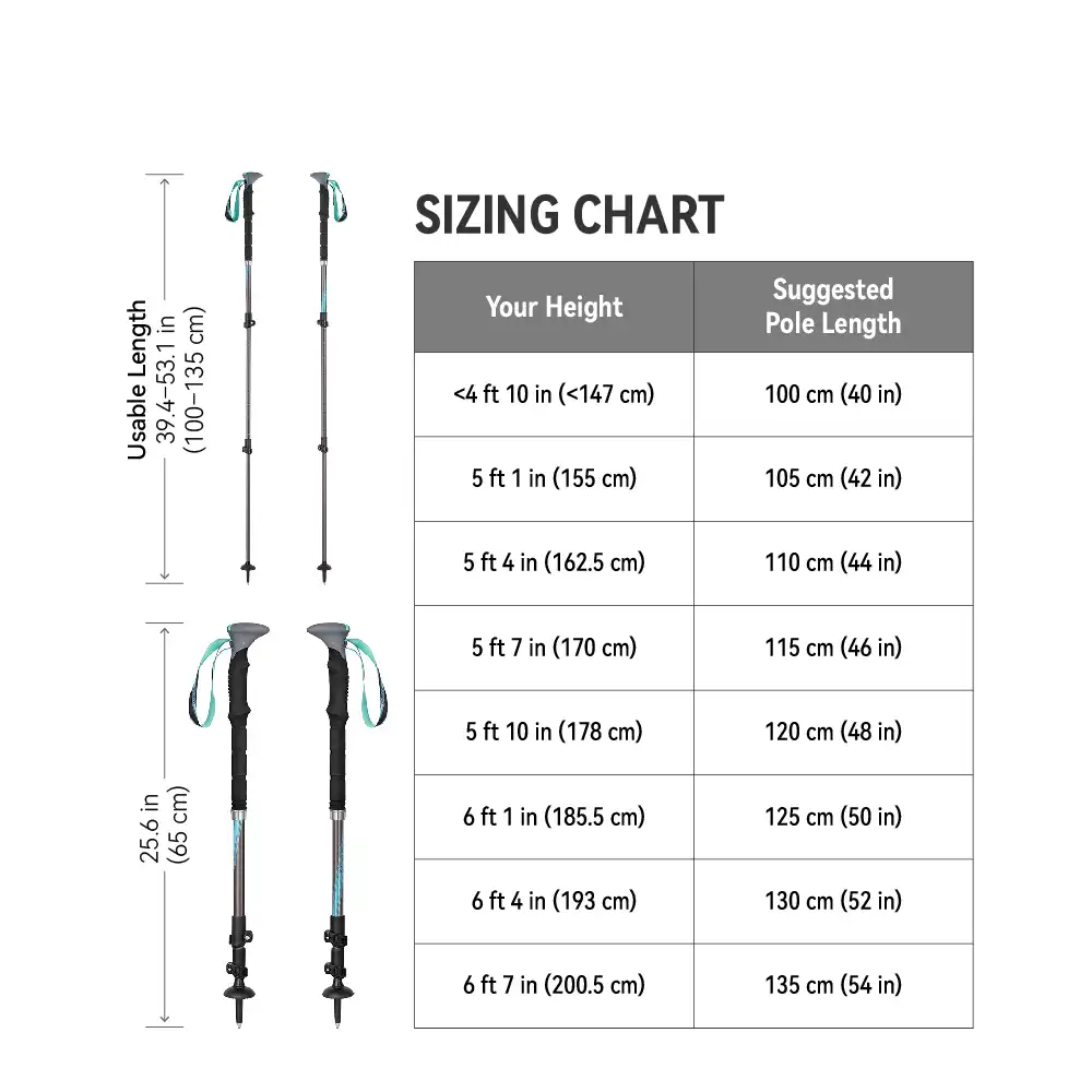 OLIFE Beamwalk T3 Lighted Trekking Poles